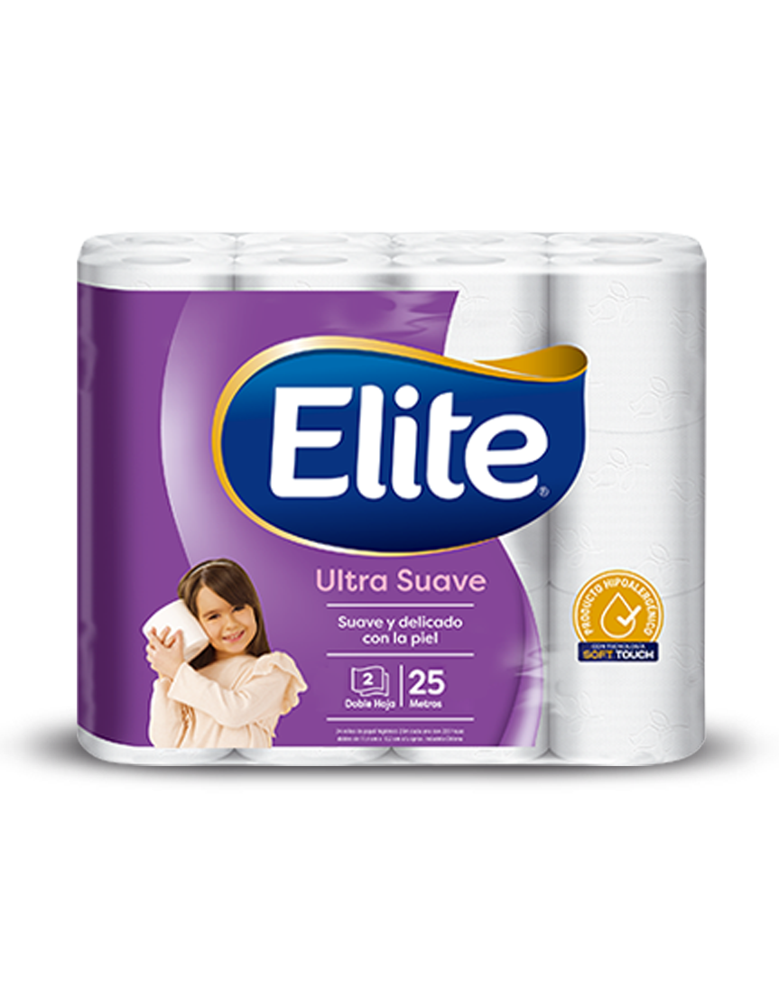 Elite Papel Higienico Doble Hoja 25 metros 24 rollos - Puntolimpieza